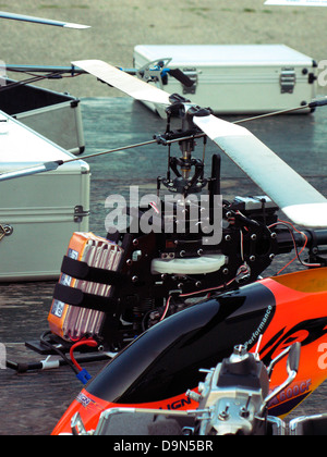 model airplanes,flying field Stock Photo