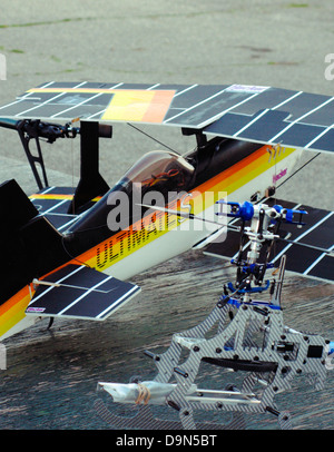 model airplanes,flying field Stock Photo