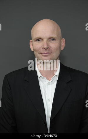 Danish cameraman Morten Soborg poses during the ceremony for the 2013 German Camera Prize in Cologne, Germany, 22 June 2013. Photo: HORTS GALUSCHKA Stock Photo