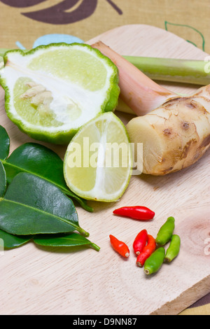 Ingredients for Thai spicy food. Stock Photo