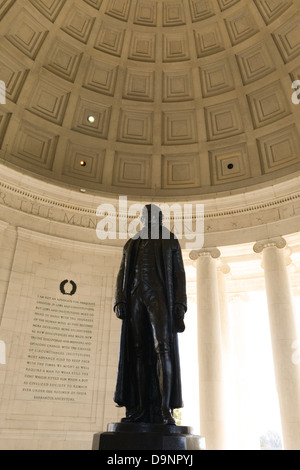 Jefferson Memorial Statue Stock Photo