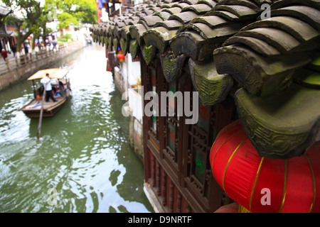 China, Shanghai District, Zhujiajiao ancient water town Stock Photo