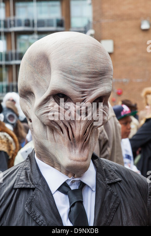 England, London, Stratford, Annual Sci-fi Costume Parade, Sci-fi Monster Stock Photo