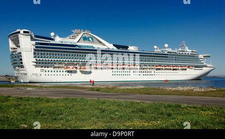 Cruise Ships docked in Tallinn, Estonia Stock Photo