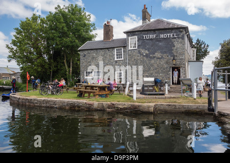 The Turf Hotel, Exeter Ship Canal, Devon, England, UK Stock Photo - Alamy