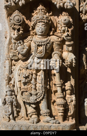Asia, India, Karnataka, Somnathpur, Keshava temple,stone carving