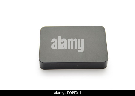 Black External Hard drive Disk Stock Photo