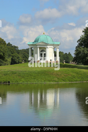 Domed Temple on Swan Island in Karlsaue Park, Kassel, Germany Stock Photo