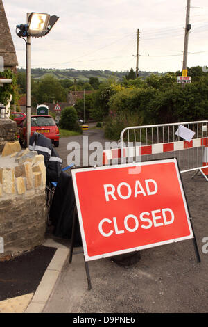 Pilton Somerset UK. 24th June, 2013. The Glastonbury Festival takes place at Pilton - the village is now a now a no go zone for music fans Stock Photo