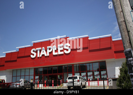 The Staples store on Gottingen street located in the North End of Halifax, Nova Scotia. Stock Photo