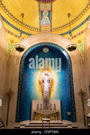 Our Lady of Siluva chapel, Basilica of the National Shrine of the Immaculate Conception, Washington DC, USA Stock Photo