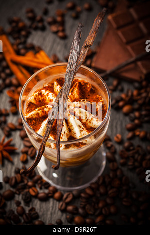 Frozen tiramisu dessert Stock Photo