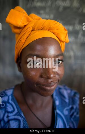 sick patient at MSF mobile clinic in central african republic Stock Photo