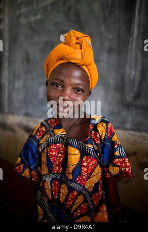 sick patient at MSF mobile clinic in central african republic Stock Photo