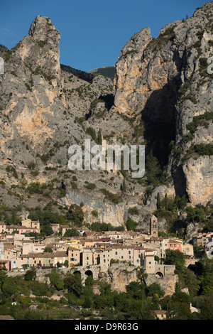Moustiers-Sainte-Marie,  Alpes-de-Haute-Provence, France Stock Photo