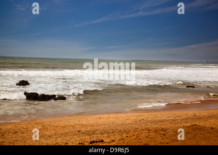 Surf on the beach, Visakhapatnam, Andhra Pradesh, India Stock Photo