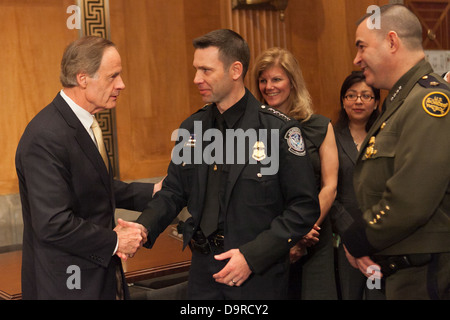 001 U.S. Customs and Border Protection Testimony at Hearing on Border Security. Stock Photo