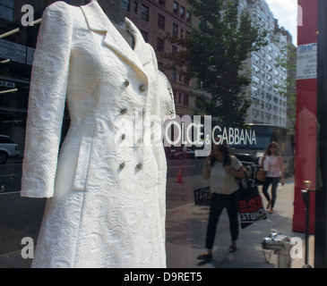The Dolce & Gabbana store on Madison Avenue in New York Stock Photo