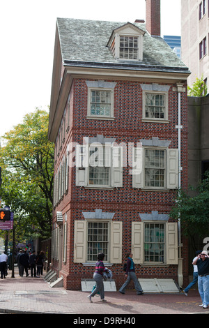 Graff House, location where Thomas Jefferson drafted the Declaration of Independence, Philadelphia, Pennsylvania, United States Stock Photo