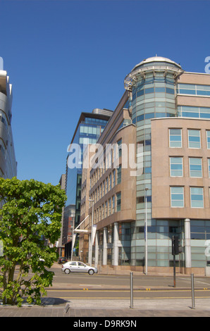 Modern offices at Atlantic Quay in Glasgow, Scotland Stock Photo