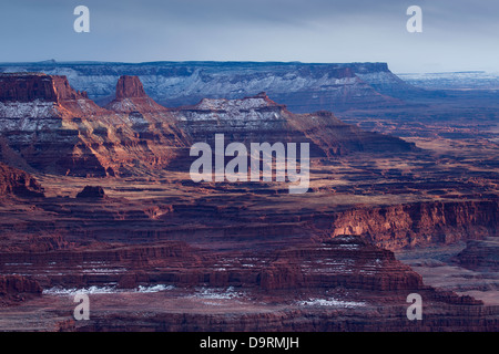 the Colorado Valley from Dead Horse Point, Utah, USA Stock Photo
