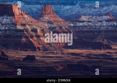 buttes in the Colorado Valley, Canyonlands National Park, Utah, USA Stock Photo