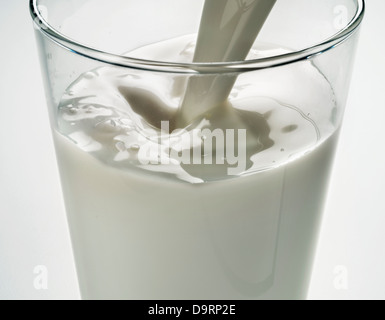 milk pour Stock Photo