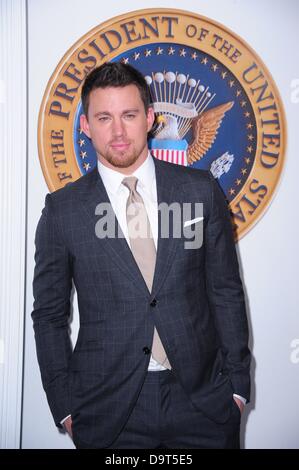 New York, USA. June 25, 2013. Channing Tatum at arrivals for WHITE HOUSE DOWN Premiere, The Ziegfeld Theatre, New York, NY June 25, 2013. Photo By: Gregorio T. Binuya/Everett Collection/Alamy Live News Stock Photo