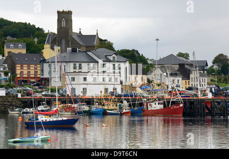 Take-up reel for fishing nets in Killybegs, Ireland Stock Photo