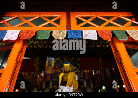 Dunggon Samten Choling Gompa (monastery) in Ghum, West Bengal, India. Stock Photo