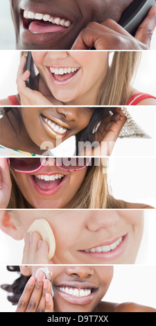 Dental care collage Stock Photo