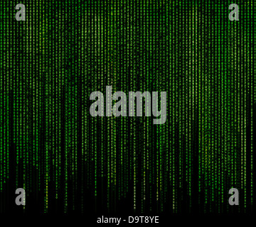 Green matrix Stock Photo