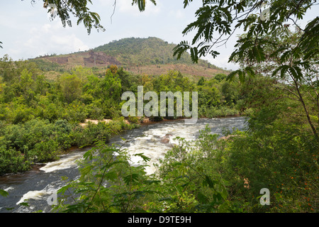 The Teuk Chhou Rapids in the Province of Kampot, Cambodia Stock Photo