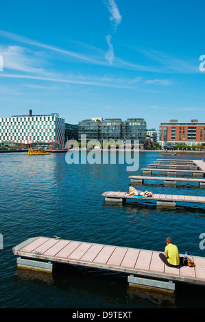 Grand Canal Docks in Docklands former harbour area central Dublin Ireland Europe Stock Photo