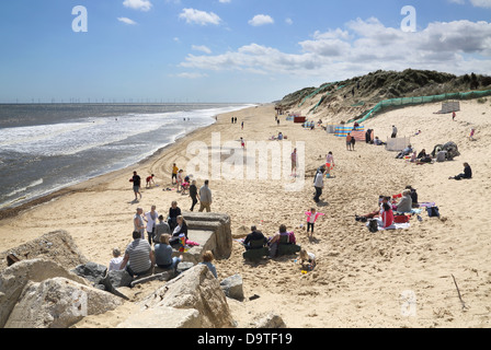 hemsby on the norfolk coast Stock Photo