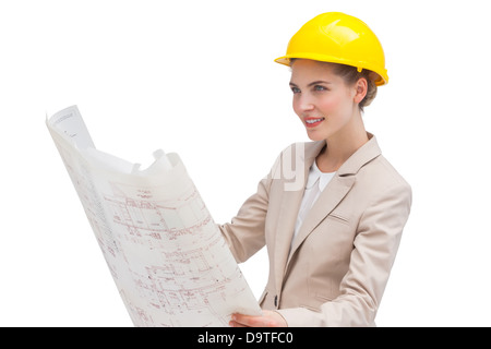 Smiling architect looking away Stock Photo