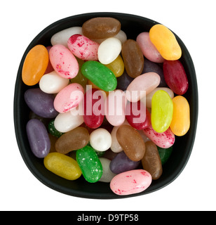 Jellybeans in bowl Stock Photo