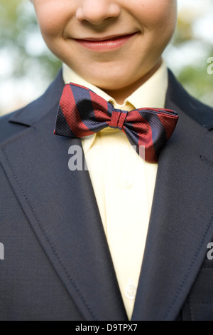 LOS ANGELES, CA – NOVEMBER 11: Boy with a bow tie in Los Angeles, California on November 11, 2007. Stock Photo