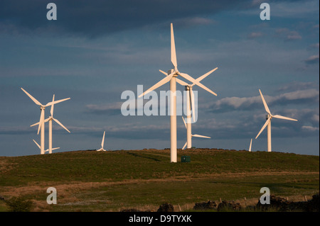 coal clough wind farm burnley, lancashire, england, uk Stock Photo