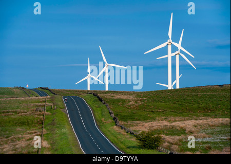 coal clough inshore wind farm burnley, lancashire, england, uk Stock Photo