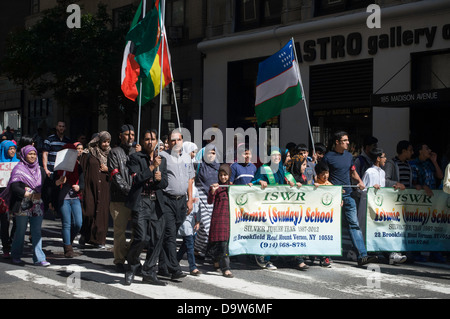 Islamic, Muslim pride parade. New York City. Stock Photo