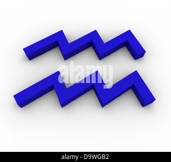 Sign of the Zodiac - Aquarius Stock Photo