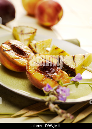 Summer Bbq Food Table Scene Over A Dark Wood Banner Background 