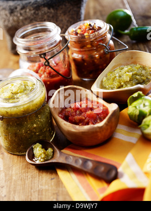 Salsas Stock Photo