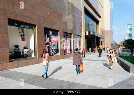 Buildings in the modern business and shopping district of Gangnam-gu, Seoul, South Korea, Asia Stock Photo