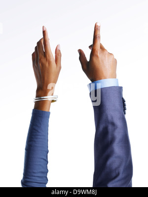 pointing hands Stock Photo