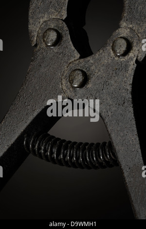 Detail of old wire cutters Stock Photo