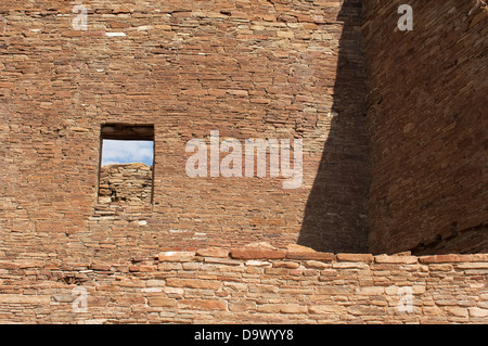 Chaco Canyon Pueblo Bonito digital reconstruction Stock Photo - Alamy