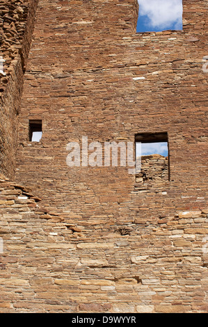 Chaco Canyon Pueblo Bonito digital reconstruction Stock Photo - Alamy