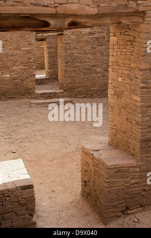Chaco Canyon Pueblo Bonito digital reconstruction Stock Photo - Alamy